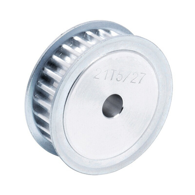 RS PRO Timing Belt Pulley, Aluminium 10mm Belt Width x 5mm Pitch, 27 Tooth