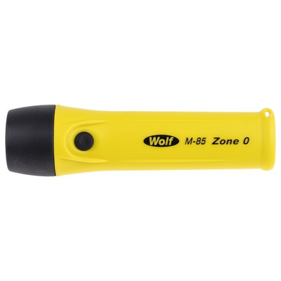 Wolf Safety M-85 ATEX, IECEx LED Torch Yellow 210 lm, 170 mm