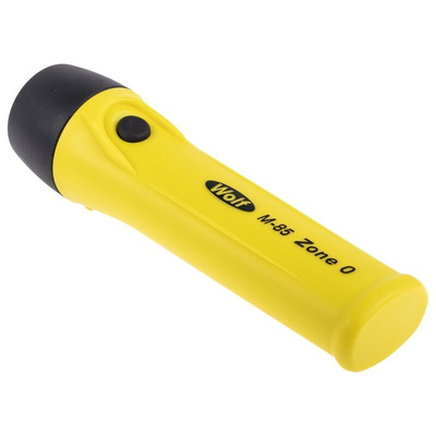 Wolf Safety M-85 ATEX, IECEx LED Torch Yellow 210 lm, 170 mm