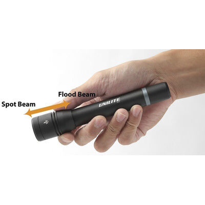 Unilite UK LED Torch Black 375 lm, 158 mm