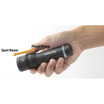 Unilite UK-F4 LED Torch Black 450 lm, 129 mm