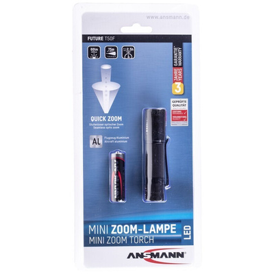 Ansmann T50F LED Torch Black 60 lm, 92 mm