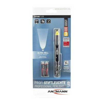 Ansmann T120 LED Pen Torch Black 130 lm, 139 mm