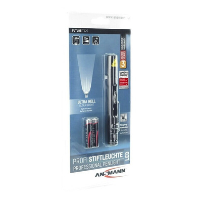Ansmann T120 LED Pen Torch Black 130 lm, 139 mm