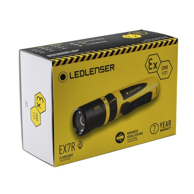 LEDLENSER EX7R ATEX, IECEx LED Torch - Rechargeable 220 lm, 161 mm