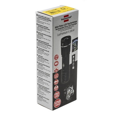 brennenstuhl TL 1200 AF LED Torch Black - Rechargeable 1250 lm, 155 mm