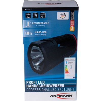 Ansmann HS20R Pro LED Hand Lamp - Rechargeable, 214 mm
