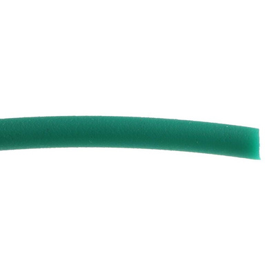 RS PRO 5m 5mm diameter Green Round Polyurethane Belt for use with 48mm minimum pulley diameter