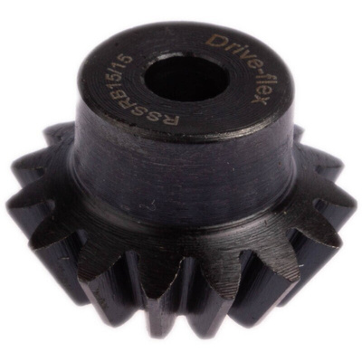 RS PRO Steel Bevel Gear, 6mm Bore, 15 Teeth, 1.5 Module