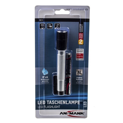 Ansmann X20 LED Torch Silver 25 lm, 150 mm