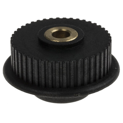 RS PRO Timing Belt Pulley, Brass, Glass Filled PC 6mm Belt Width x 2mm Pitch, 44 Tooth