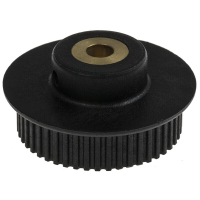 RS PRO Timing Belt Pulley, Brass, Glass Filled PC 6mm Belt Width x 2mm Pitch, 48 Tooth