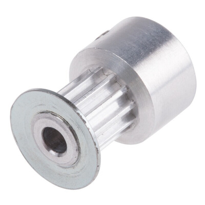 RS PRO Timing Belt Pulley, Aluminium, Zinc Plated Steel 6.4mm Belt Width x 2mm Pitch, 12 Tooth