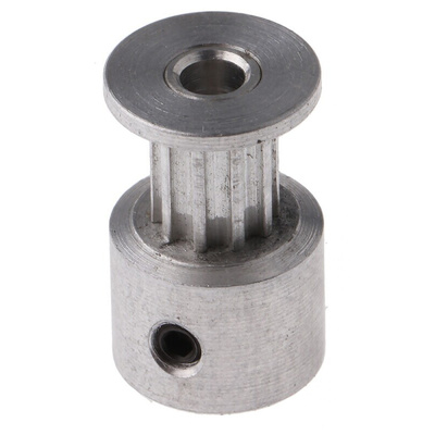 RS PRO Timing Belt Pulley, Aluminium, Zinc Plated Steel 6.4mm Belt Width x 2mm Pitch, 10 Tooth
