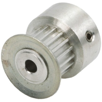 RS PRO Timing Belt Pulley, Aluminium, Zinc Plated Steel 6.4mm Belt Width x 2mm Pitch, 16 Tooth