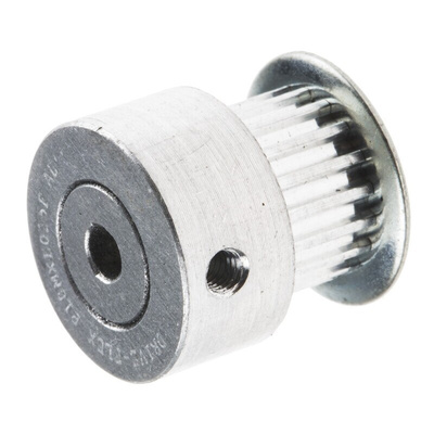 RS PRO Timing Belt Pulley, Aluminium, Zinc Plated Steel 6.4mm Belt Width x 2mm Pitch, 18 Tooth