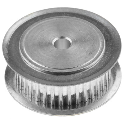 RS PRO Timing Belt Pulley, Aluminium, Zinc Plated Steel 6.4mm Belt Width x 2mm Pitch, 36 Tooth