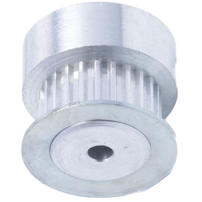 RS PRO Timing Belt Pulley, Aluminium, Zinc Plated Steel 6.4mm Belt Width x 2mm Pitch, 24 Tooth