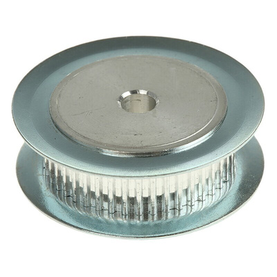 RS PRO Timing Belt Pulley, Aluminium, Zinc Plated Steel 6.4mm Belt Width x 2mm Pitch, 44 Tooth