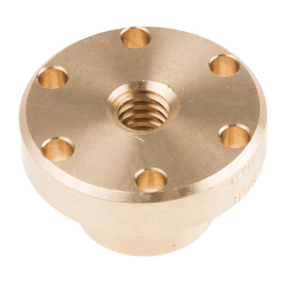 RS PRO Flanged Round Nut For Lead Screw, For Shaft Dia. 10mm