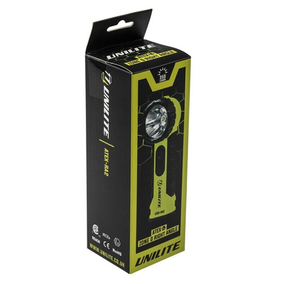 Unilite ATEX-RA2 ATEX LED Torch Yellow 350 lm, 174 mm