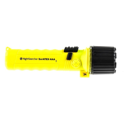 Nightsearcher Ex-160 ATEX, IECEx LED LED Torch Yellow 160 lm, 172 mm
