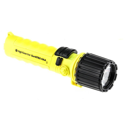 Nightsearcher Ex-160 ATEX, IECEx LED LED Torch Yellow 160 lm, 172 mm