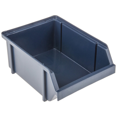 Raaco PP Storage Bin, 75mm x 125mm, Blue