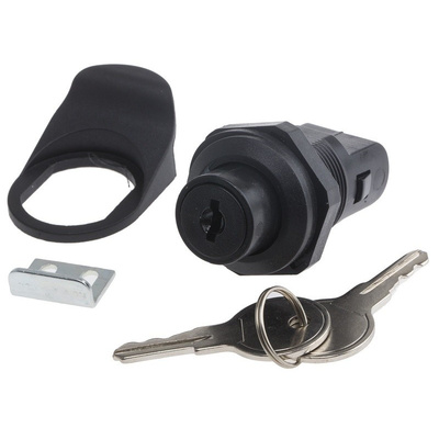 RS PRO Polycarbonate Black Camlock, Key to unlock