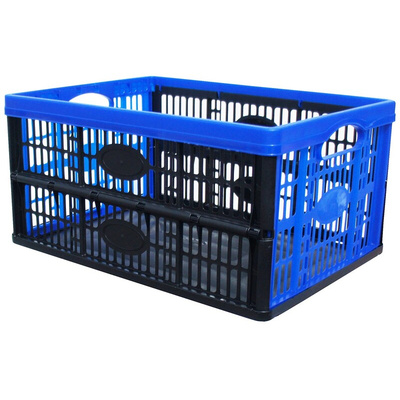 Viso 30L Blue PP Medium Folding Crate, 235mm x 475mm x 350mm