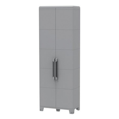 RS PRO 2 Door Plastic  Lockable Floor Standing Storage Cabinet, 780 x 430 x 2250mm