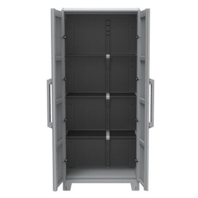 RS PRO 2 Door Plastic  Lockable Floor Standing Storage Cabinet, 780 x 430 x 1840mm