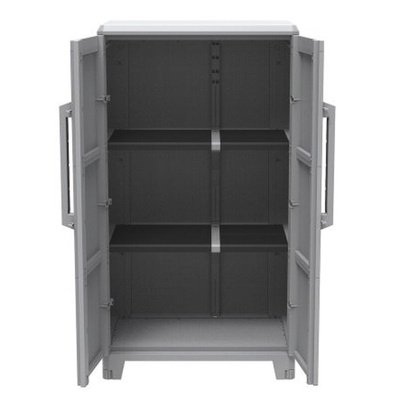 RS PRO 2 Door Plastic  Lockable Floor Standing Storage Cabinet, 780 x 430 x 1430mm