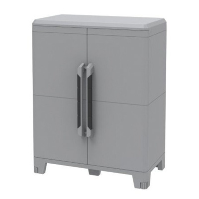 RS PRO 2 Door Plastic  Lockable Floor Standing Storage Cabinet, 780 x 430 x 1010mm