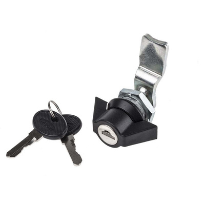 RS PRO Polyamide Black Cabinet Lock, Key to unlock