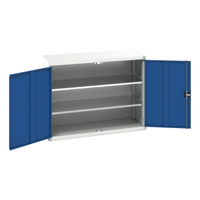 Bott 2 Door Steel  Lockable Floor Standing Cupboard, 1000 x 1300 x 550mm