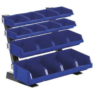 Raaco PP Storage Bin, 388mm x 500mm, Blue, Grey