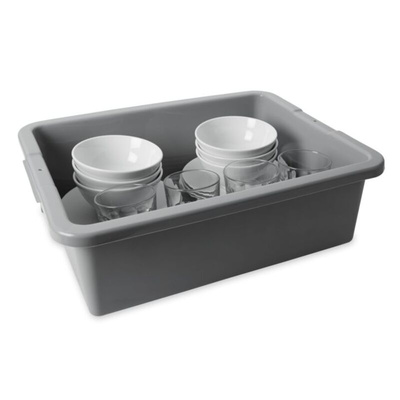 Rubbermaid Commercial Products 28.9L Grey Polyethylene Storage Box, 17.78cm x 43.51cm x 54.61cm