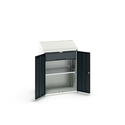 Bott 2 Door Sheet Steel  Lockable Floor Standing Cupboard, 800 x 550 x 1130mm