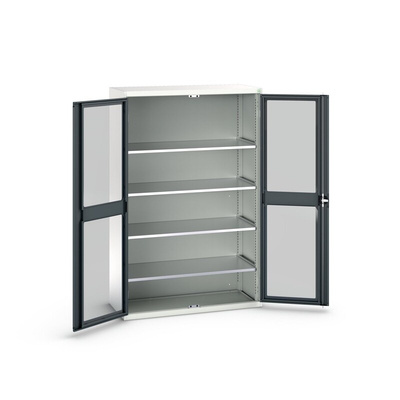 Bott 2 Door Sheet Steel  Lockable Floor Standing Cupboard, 1300 x 550 x 2000mm