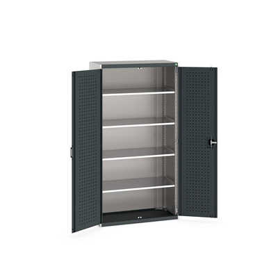 Bott 2 Door Sheet Steel  Lockable Floor Standing Cupboard, 1050 x 525 x 2000mm