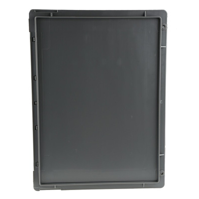 Schoeller Allibert 10L Grey Plastic Small Storage Box, 400mm x 300mm x 129mm