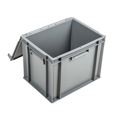 Schoeller Allibert 30L Grey Plastic Medium Storage Box, 330mm x 300mm x 400mm