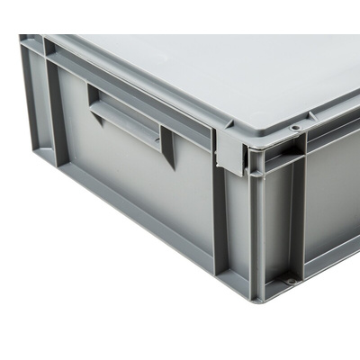 Schoeller Allibert 33L Grey Plastic Medium Storage Box, 186mm x 400mm x 600mm