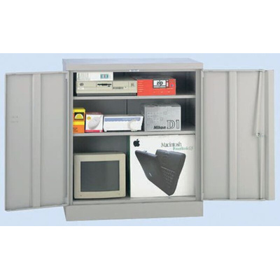 2 Door Steel Lockable Floor Standing Storage Cabinet, 1830 x 915 x 457mm