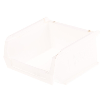RS PRO PP Storage Bin, 50mm x 100mm, White
