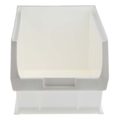 RS PRO PP Storage Bin, 181mm x 205mm, White