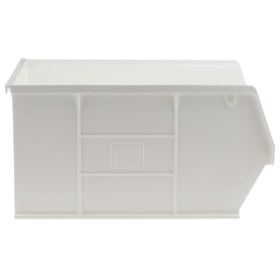 RS PRO PP Storage Bin, 181mm x 205mm, White
