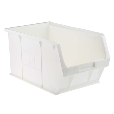 RS PRO PP Storage Bin, 181mm x 205mm, White