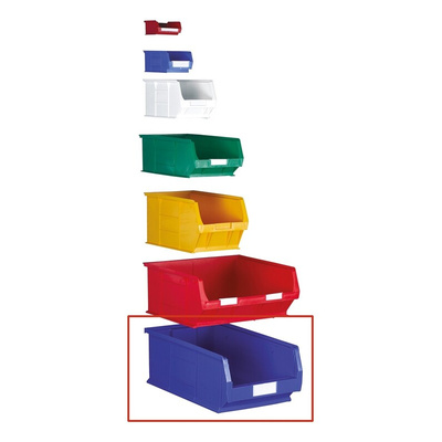 RS PRO PP Storage Bin, 200mm x 315mm, Green